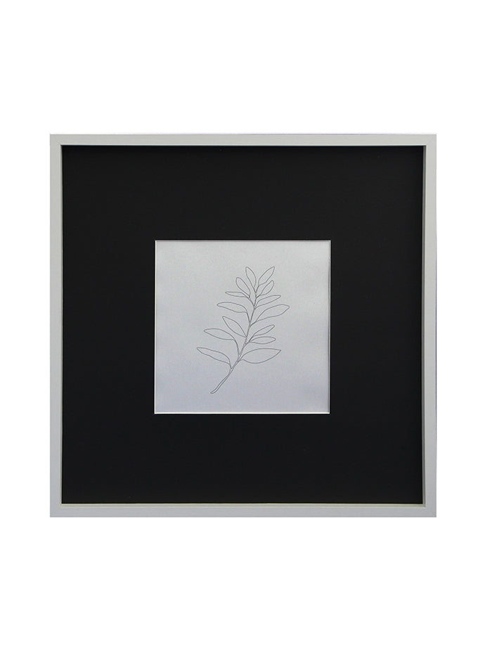 Marcos con paspartú ancho negro 19x19/40x40
