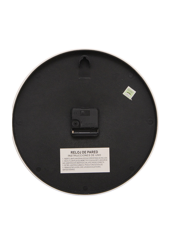 Reloj de pared 30 cm. Blanco