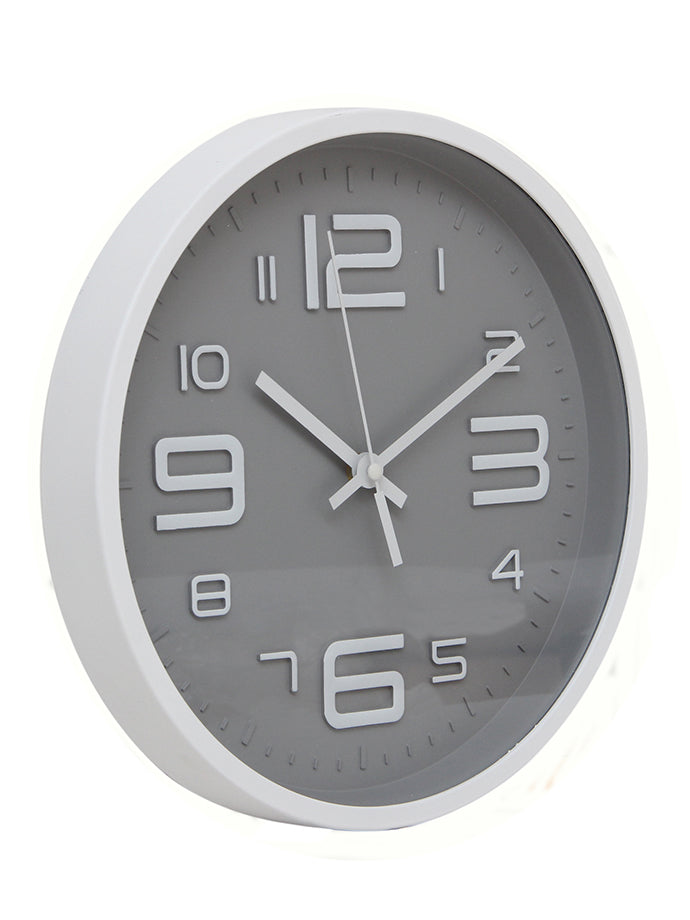 Reloj de pared 30 cm. Blanco