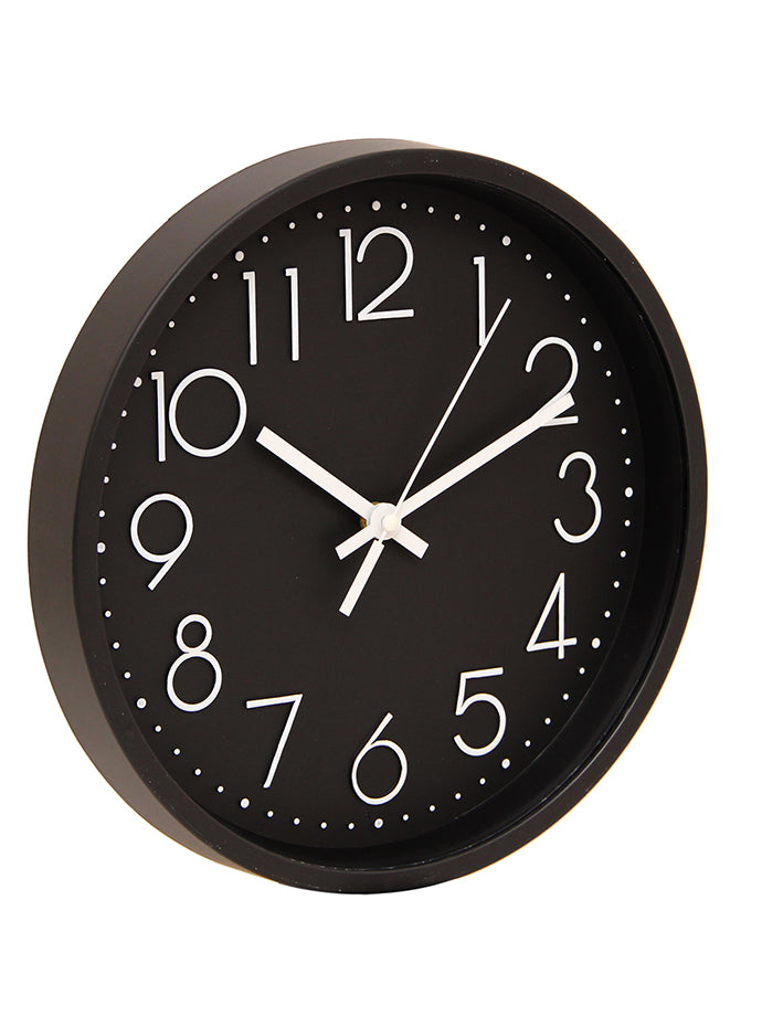 Reloj de pared 30 cm. Negro