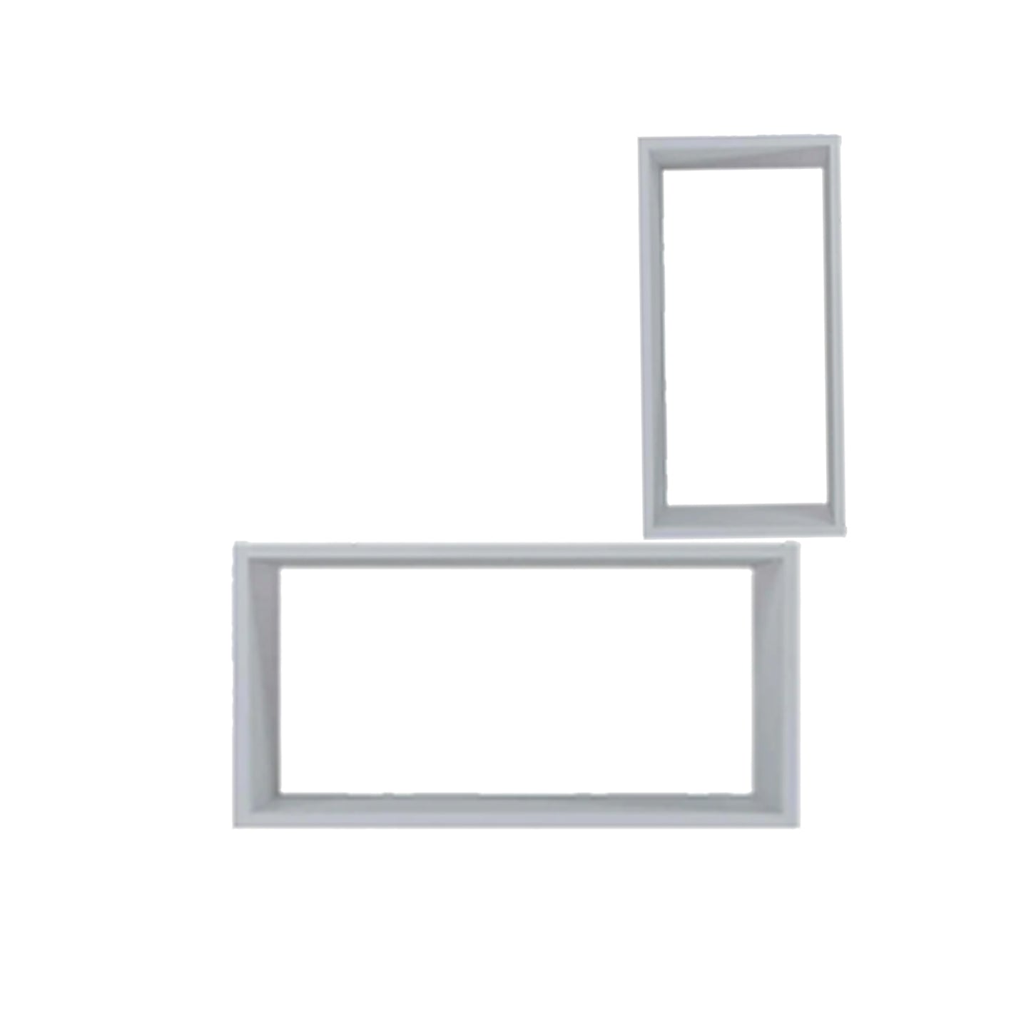 Set De 2 Cubos Madera 40X27X12 - 37X24X12 cm