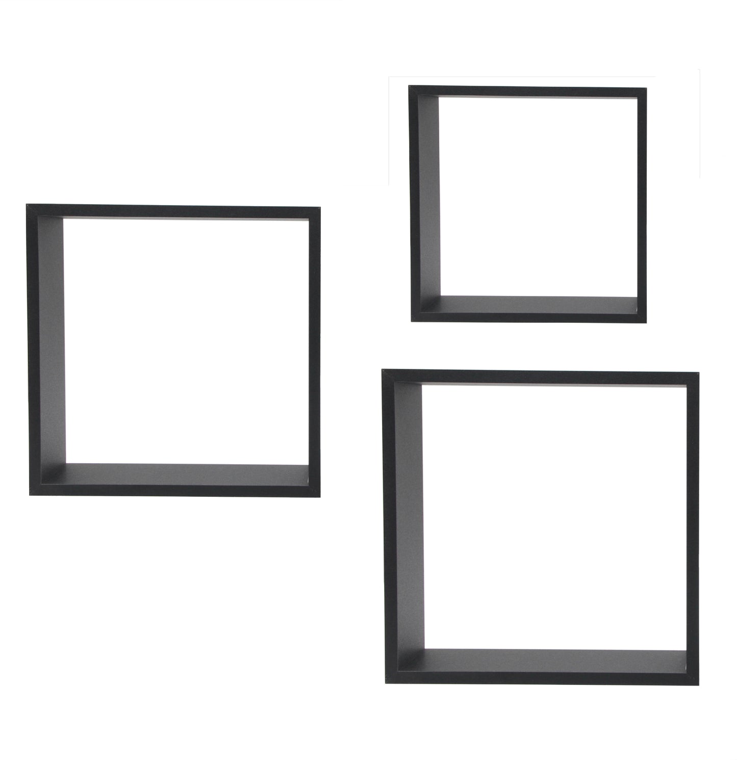 Set De 3 Cubos Madera 30X30X12 - 27X27X12 - 24X24X12 cm