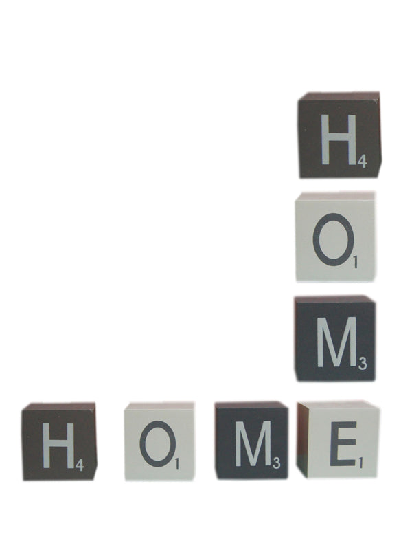 Adorno Cubos madera con Letras x4