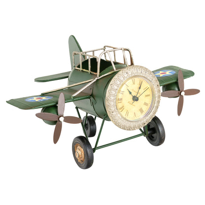 Reloj avion con porta lápiz