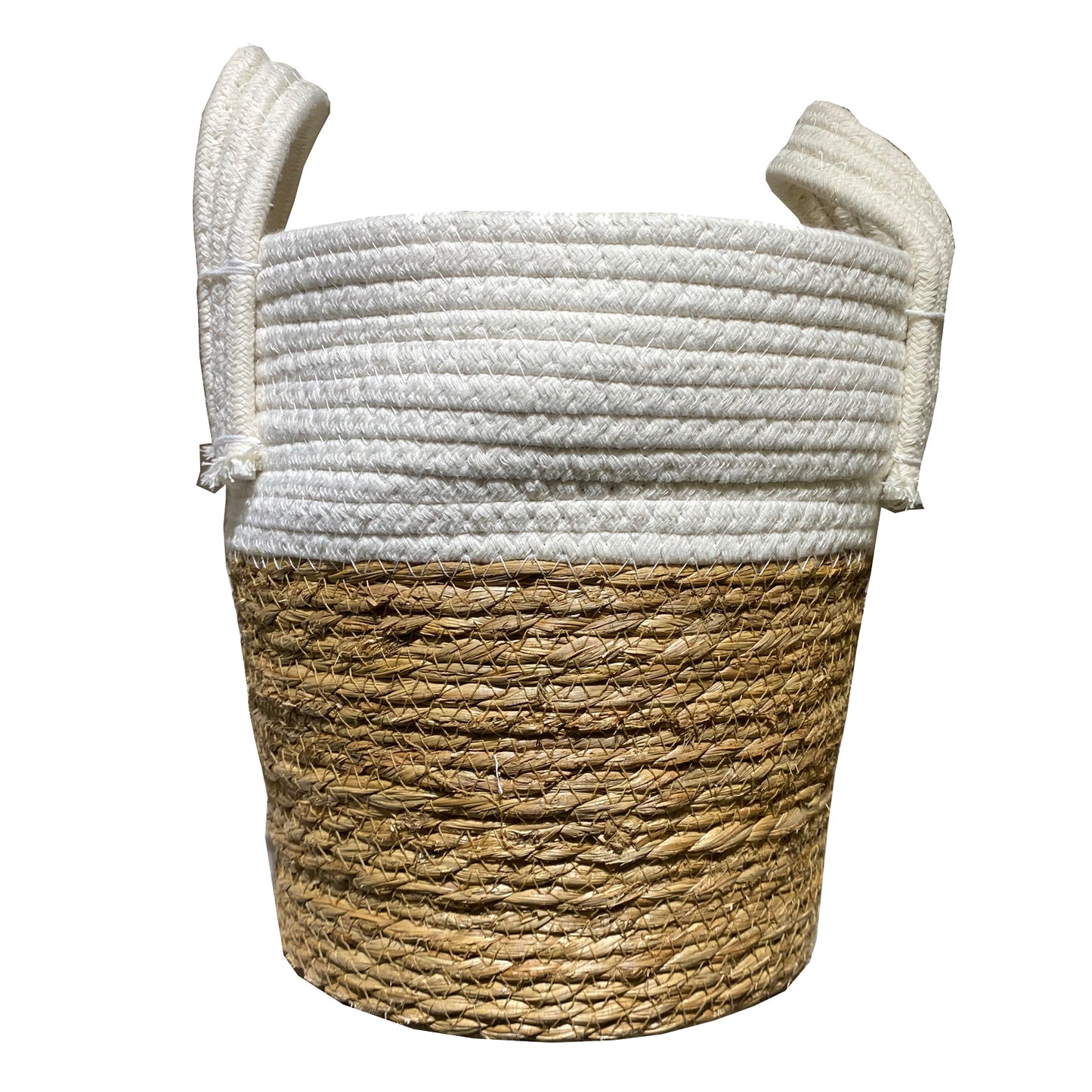 Canasto de Fibra Seagrass 26x25x25 cm. Natural