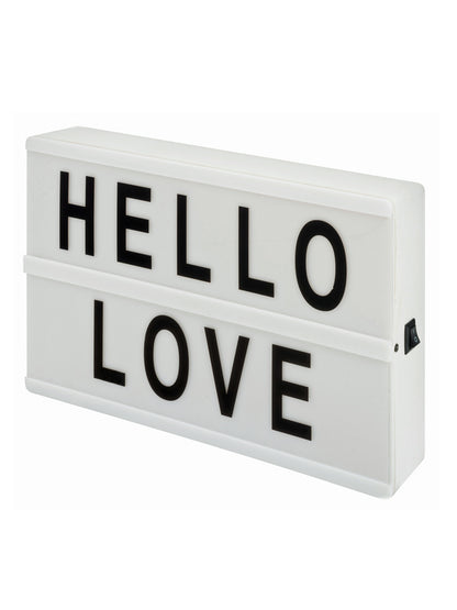 Pizarra Led Light box con Letras Pvc - 2 lineas 16x21 cm