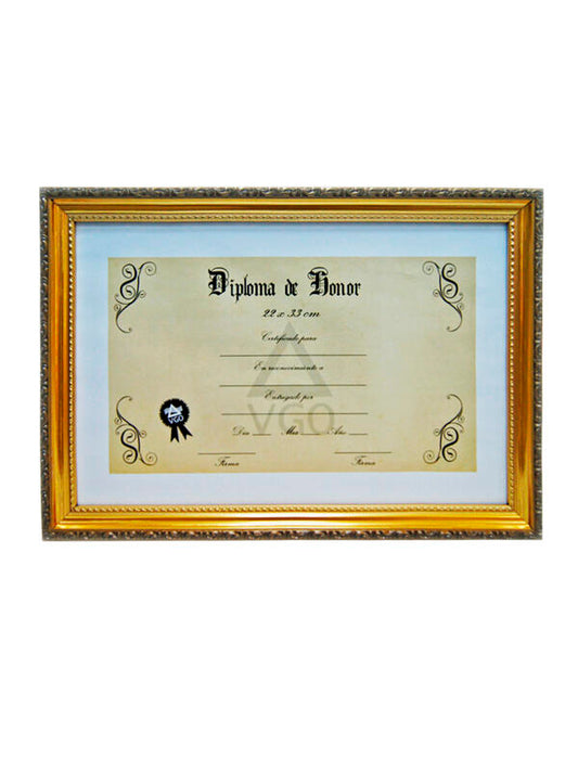 Marco diploma antique dorado