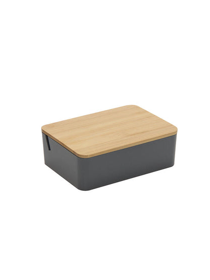 Espejo de mesa rectangular plástico con alhajero