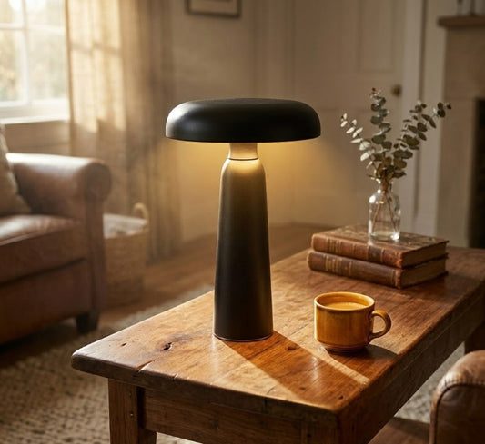 Lampara de Mesa Recargable con sensor 24 cm. Incluye cable usb