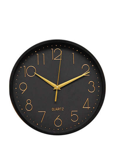 Reloj de pared 25 cm. Negro