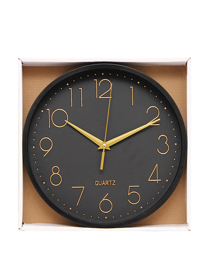 Reloj de pared 25 cm. Negro