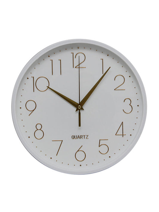 Reloj de pared 25 cm. Blanco