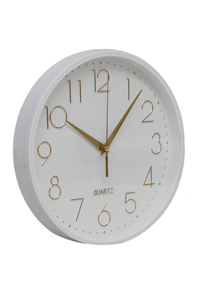 Reloj de pared 25 cm. Blanco