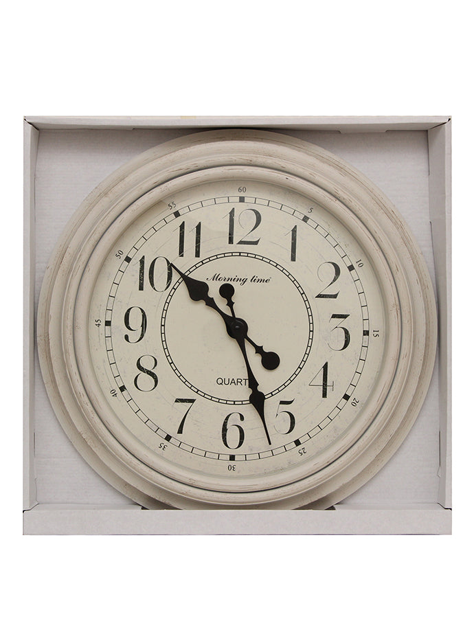 Reloj de pared 50 cm. Beige