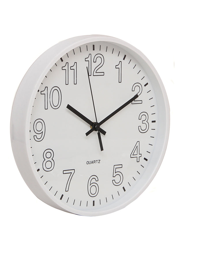 Reloj de pared  30 cm. Blanco