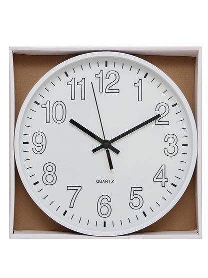 Reloj de pared  30 cm. Blanco