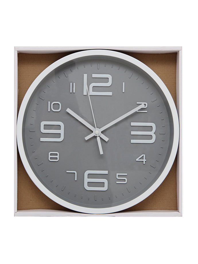 Reloj de pared  30 cm. Blanco