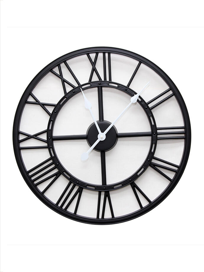 Reloj de pared 50 cm. Negro