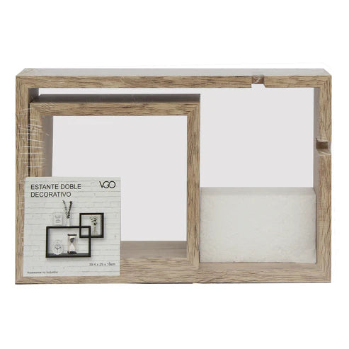 Set de 2 Repisas Rectangulares de Madera