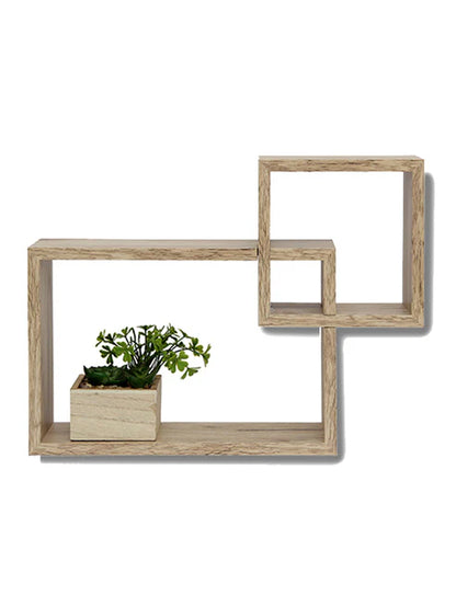 Set de 2 Repisas Rectangulares de Madera