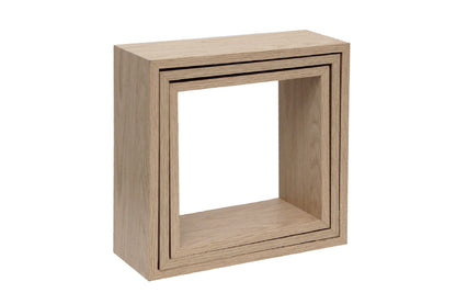 Set De 3  Cubos Madera 30X30X12 - 27X27X12 - 24X24X12 cm