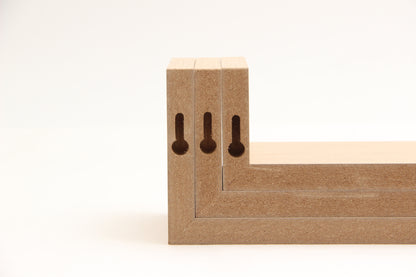 Set De 3 repisas de madera 42x10 - 34x10 - 26x10 cm