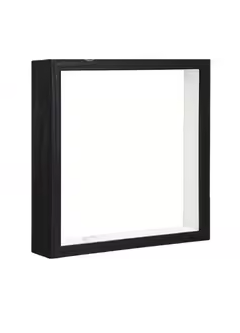 Marco madera con vidrio shadow box (35 mm)